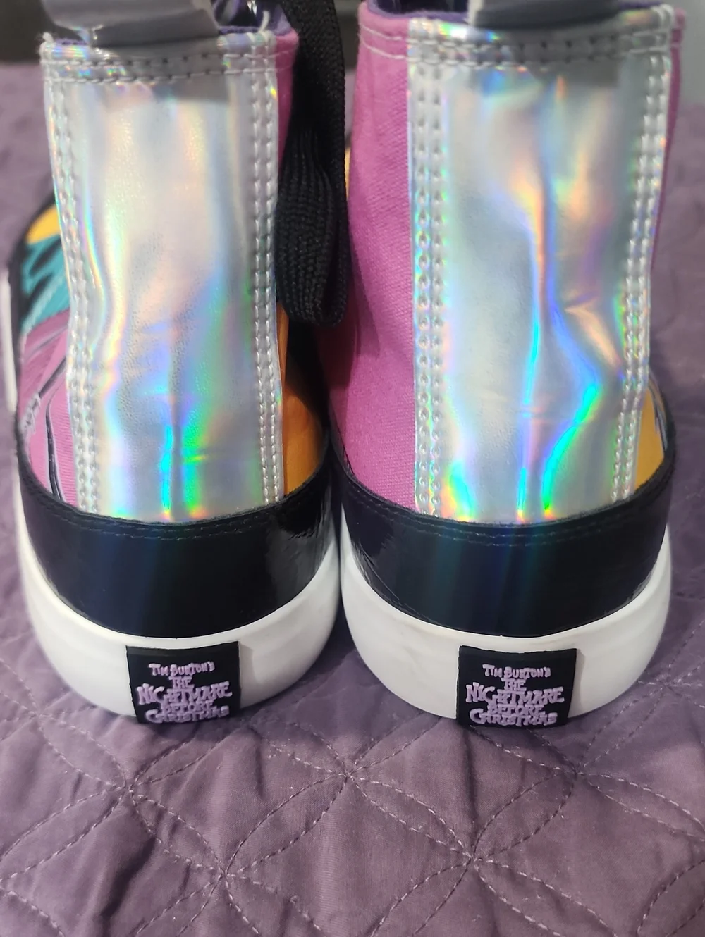 Nightmare Before Christmas Patchwork High-Top Sneakers Size 11